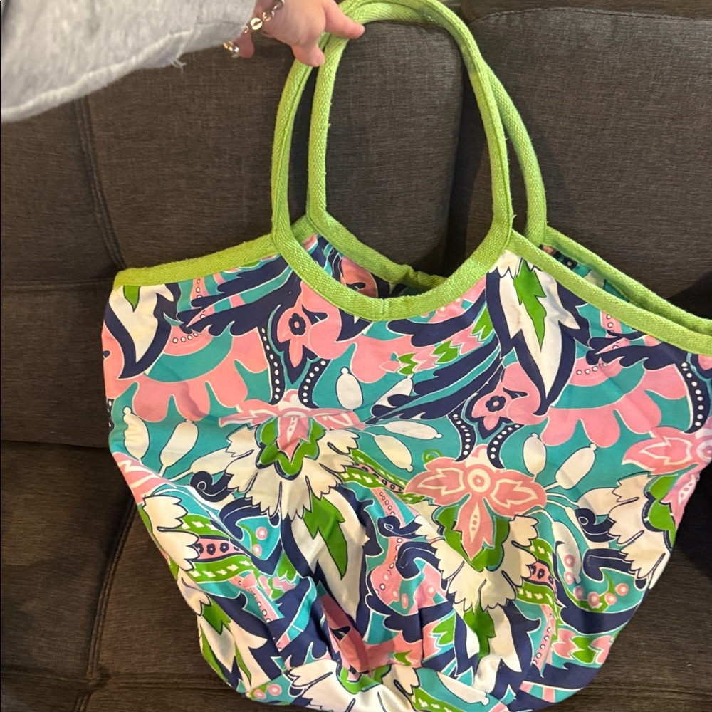 Colorful Floral Tote Bag